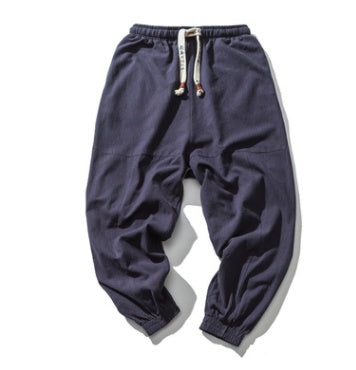 Men's Hip Hop Streetwear Gym Joggers - Drawstring Tapered Sweatpants with Pockets