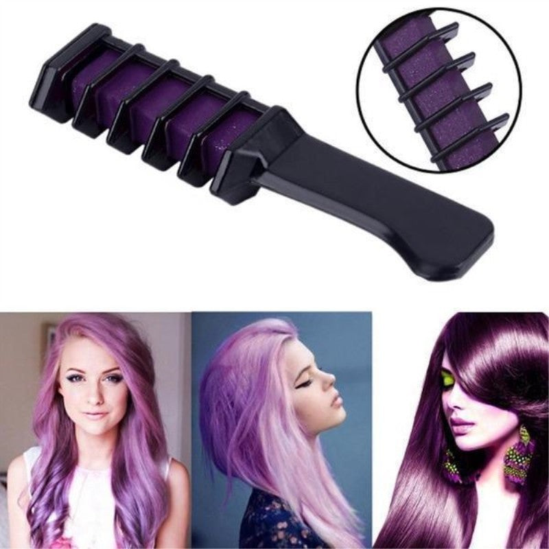 Vibrant Temporary Hair Dye Crayons | Mini Disposable Color Chalk Box for Quick Use