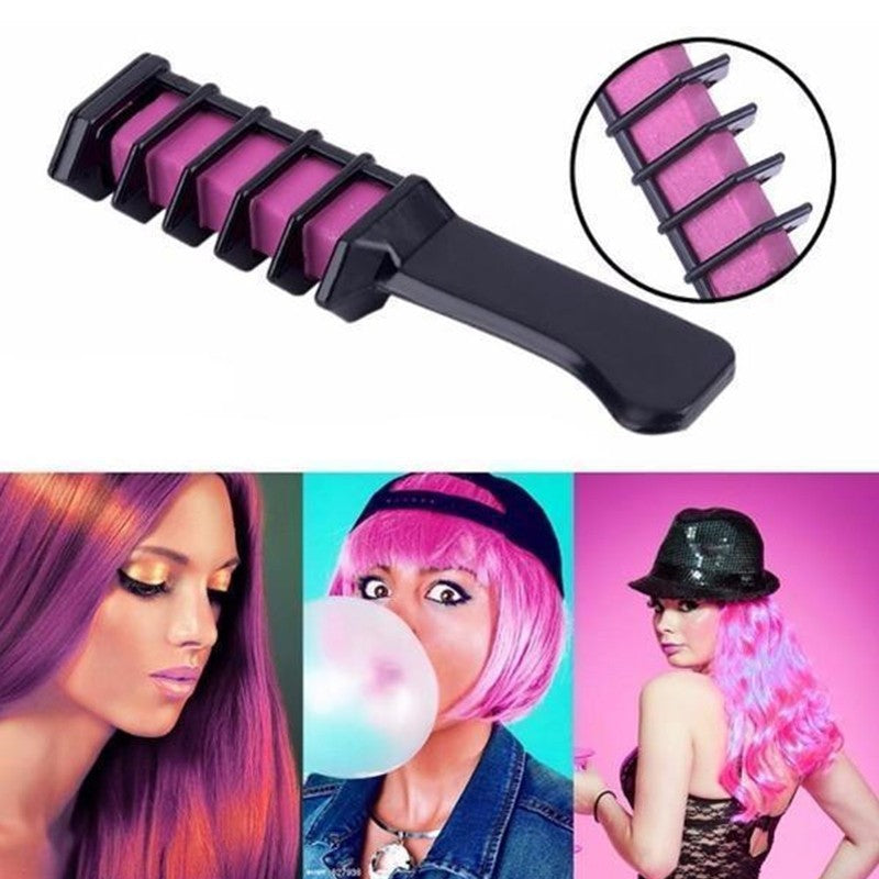 Vibrant Temporary Hair Dye Crayons | Mini Disposable Color Chalk Box for Quick Use