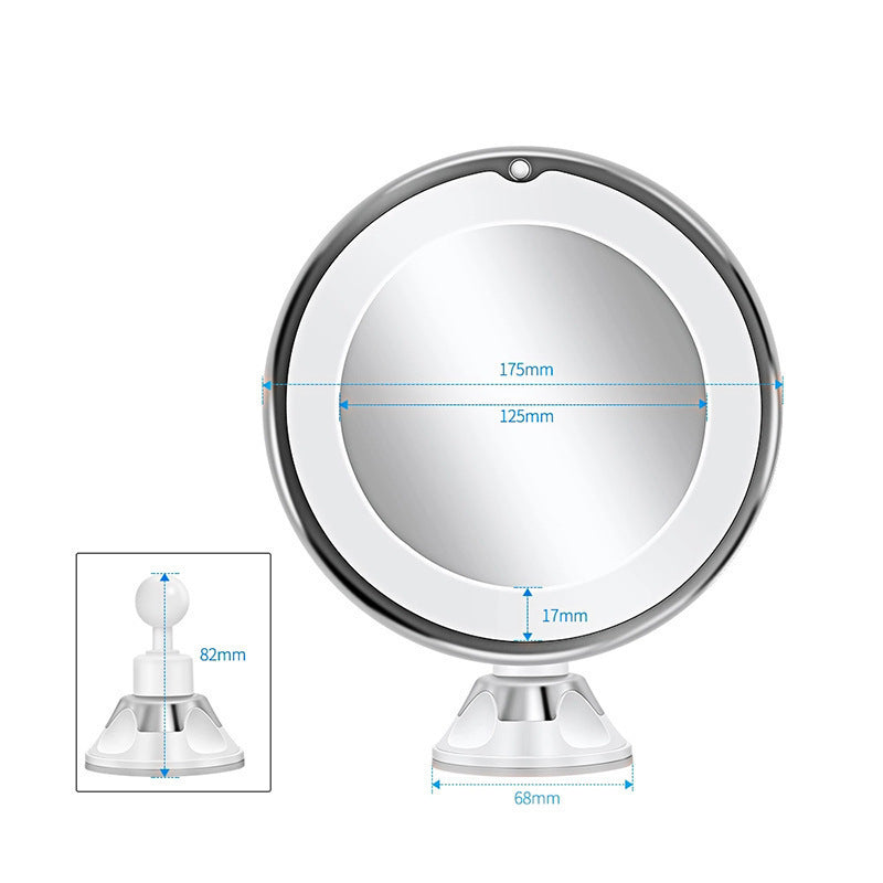 Illuminated Desktop Makeup Mirror | Bright LED Supplement Light