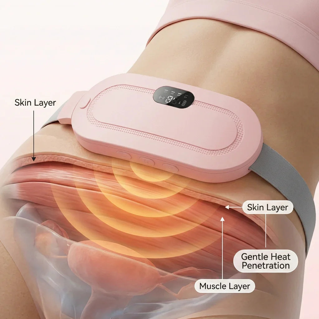 Portable Wearable Heating Belt for Period Pain Relief